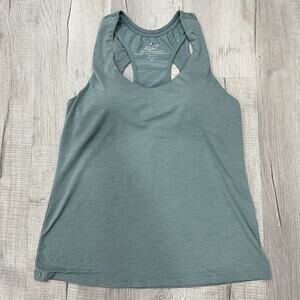 Kuhl Tank Top Womens Medium Blue Inspira Shelf Bra Racerback Hiking Run